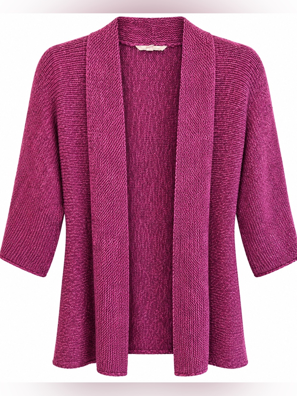 Eileen Fisher XS Purple Knit Cardigan Sweater 100% Cotton